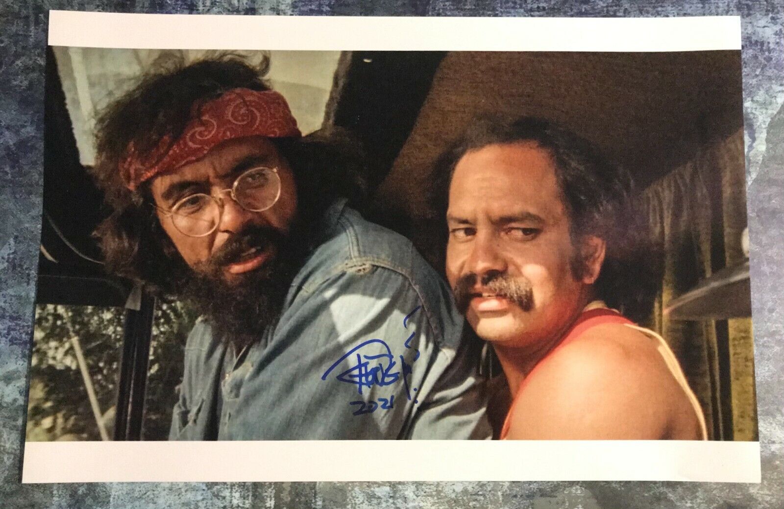 GFA Up in Smoke Movie * TOMMY CHONG * Signed 12x18 Photo Poster painting T1 COA