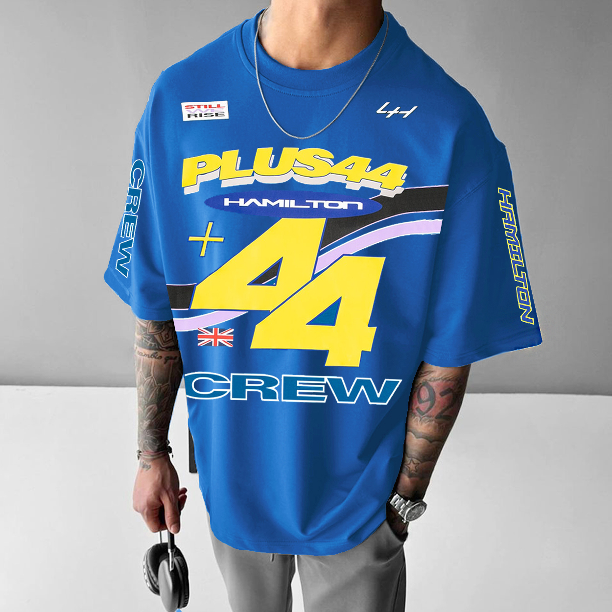 Men's Bold Racing Inspired Graphic Casual T-shirt / TECHWEAR CLUB / Techwear