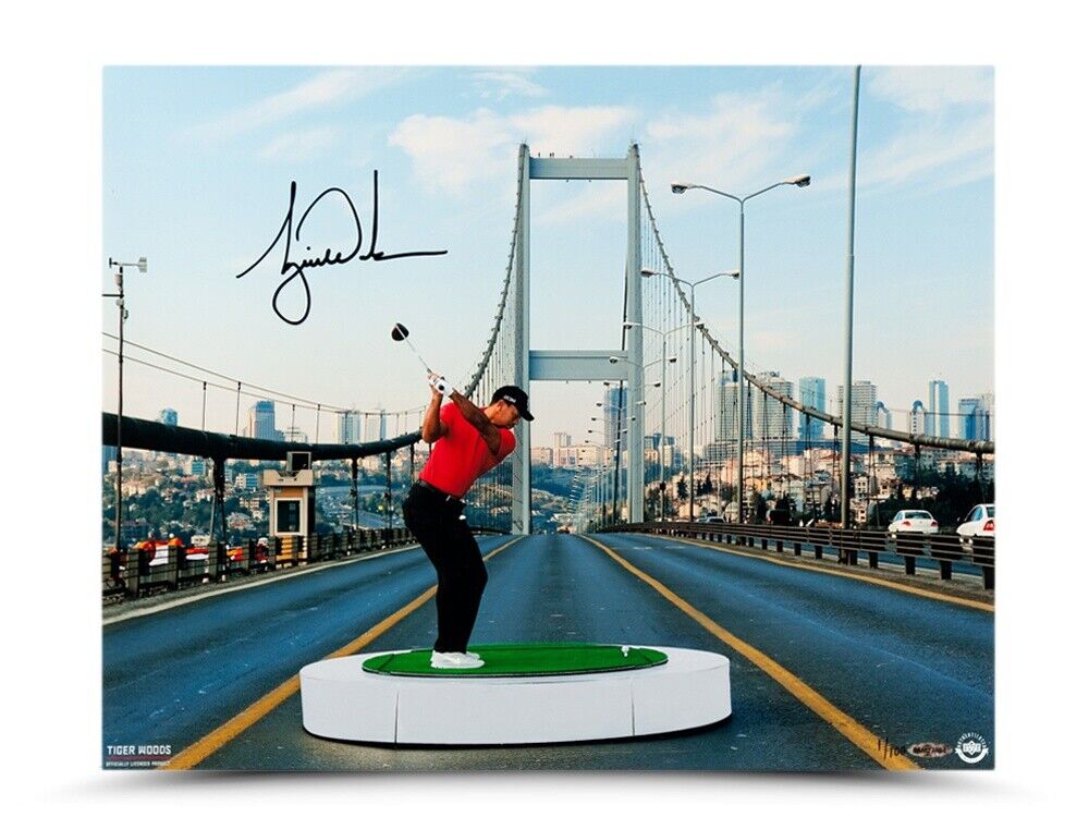 Tiger Woods Signed Autographed 16X20 Photo Poster painting The Bridge