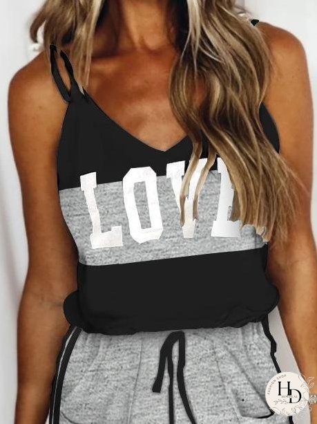 Casual Lace-up Letter Print Drawstring Dress for Women