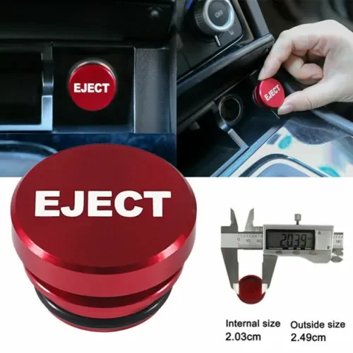 Dronehint 1x Universal Red EJECT Button Car Cigarette Lighter Cover Car Parts Accessories (For: Acura) Parts