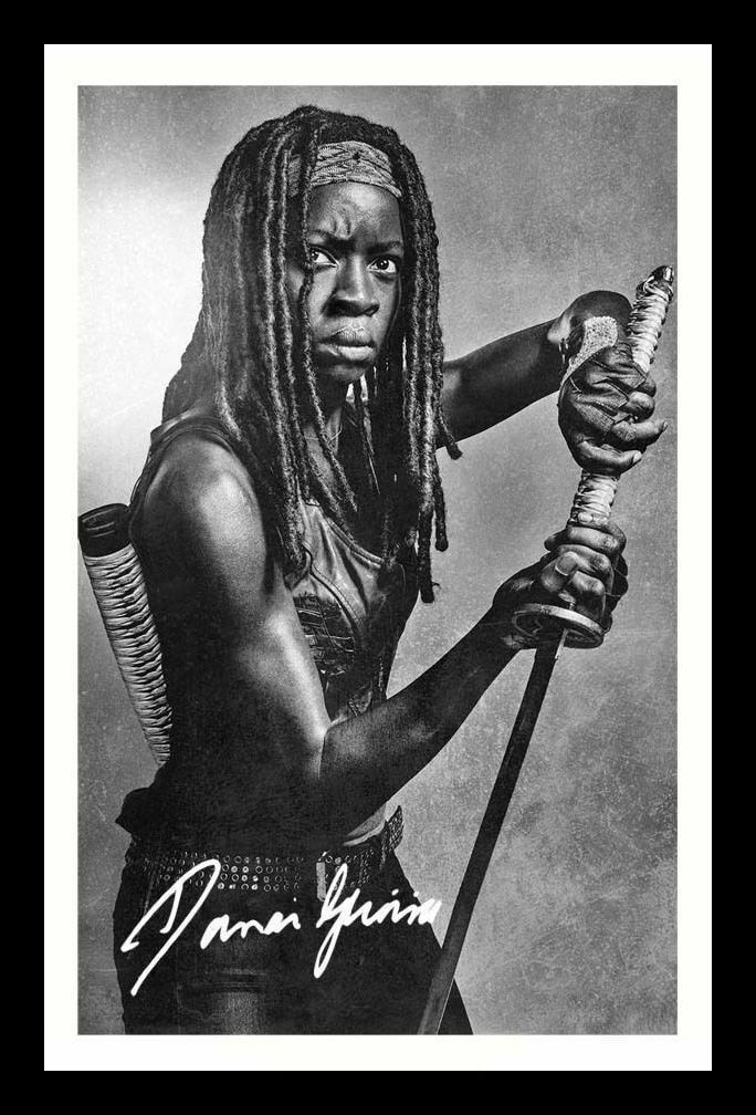 Danai Gurira - The Walking Dead Autograph Signed & Framed Photo Poster painting 5