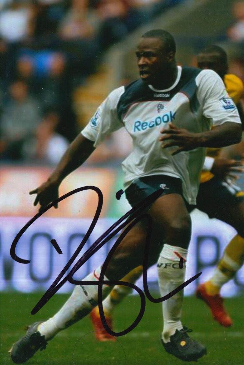 BOLTON WANDERERS HAND SIGNED DANNY SHITTU 6X4 Photo Poster painting 1.