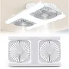 Low Profile Ceiling Fans with Lights 180 Rotating & 3 Speeds Window Exhaust Fan Reversible Airflow Control Ideal for Home Bedroom Or Office