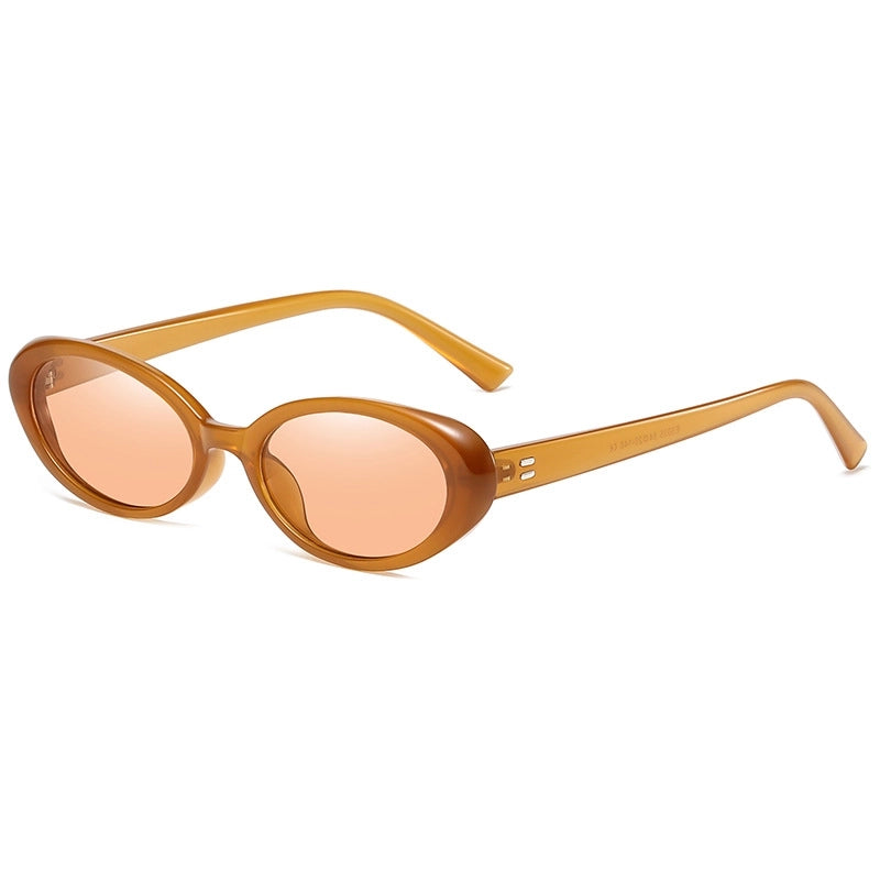 Commute Leopard Ac Oval Frame Full Frame Women’s Sunglasses