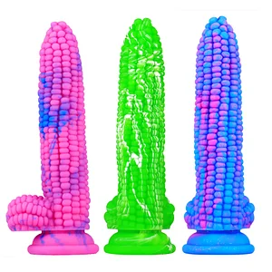 Corn Silicone Dildo with Suction Cup - Huge Anal Plug