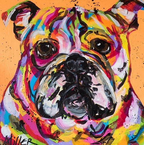 

Bulldog Ben Dog – Paint By Numbers - 40*50CM, 501 Original