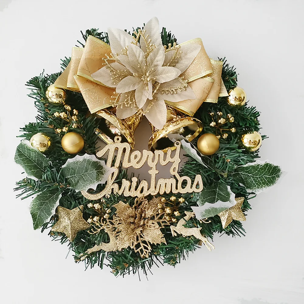 New round Christmas wreath props decoration ornaments