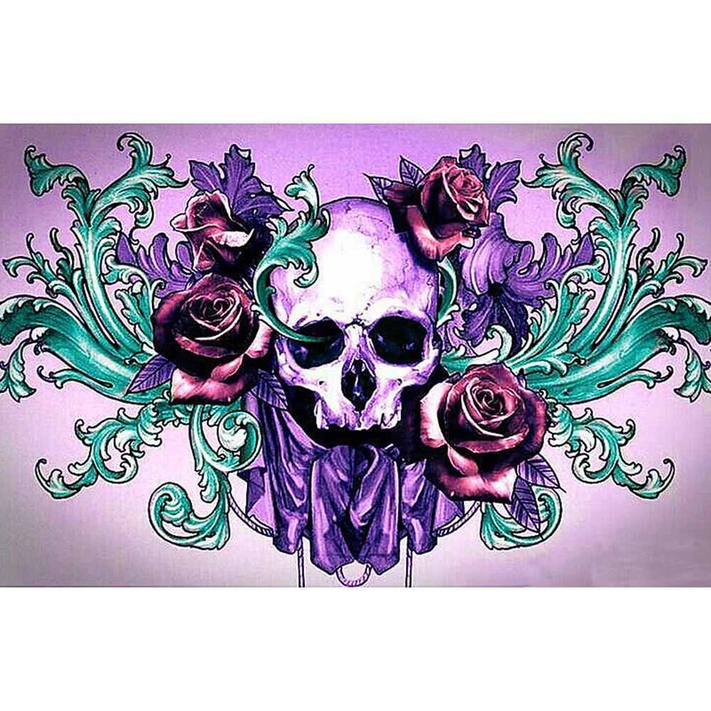 

Skull Flower - Round Drill Diamond Painting - 30*40CM, 501 Original