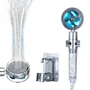 Handheld High-Pressure Shower Head, Angle-Adjustable Turbo Fan Head, Hydro-Jet Bracket And Filter, Removable One-Touch Pause Button Function