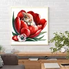 Diamond Painting-5D Full Round Drill  Flower Rabbit