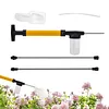 Diatomaceous Earth Powder Duster Clog-Resistant  Powder Applicator Large Capacity with 2 Extension Pole Dispenser for Home Greenhouse Farm Garden Indoor Outdoor (Yellow)