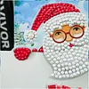 1Pcs Diamond Painting Christmas Snowman Reindeer Theme Greeting Card Set with Envelopes