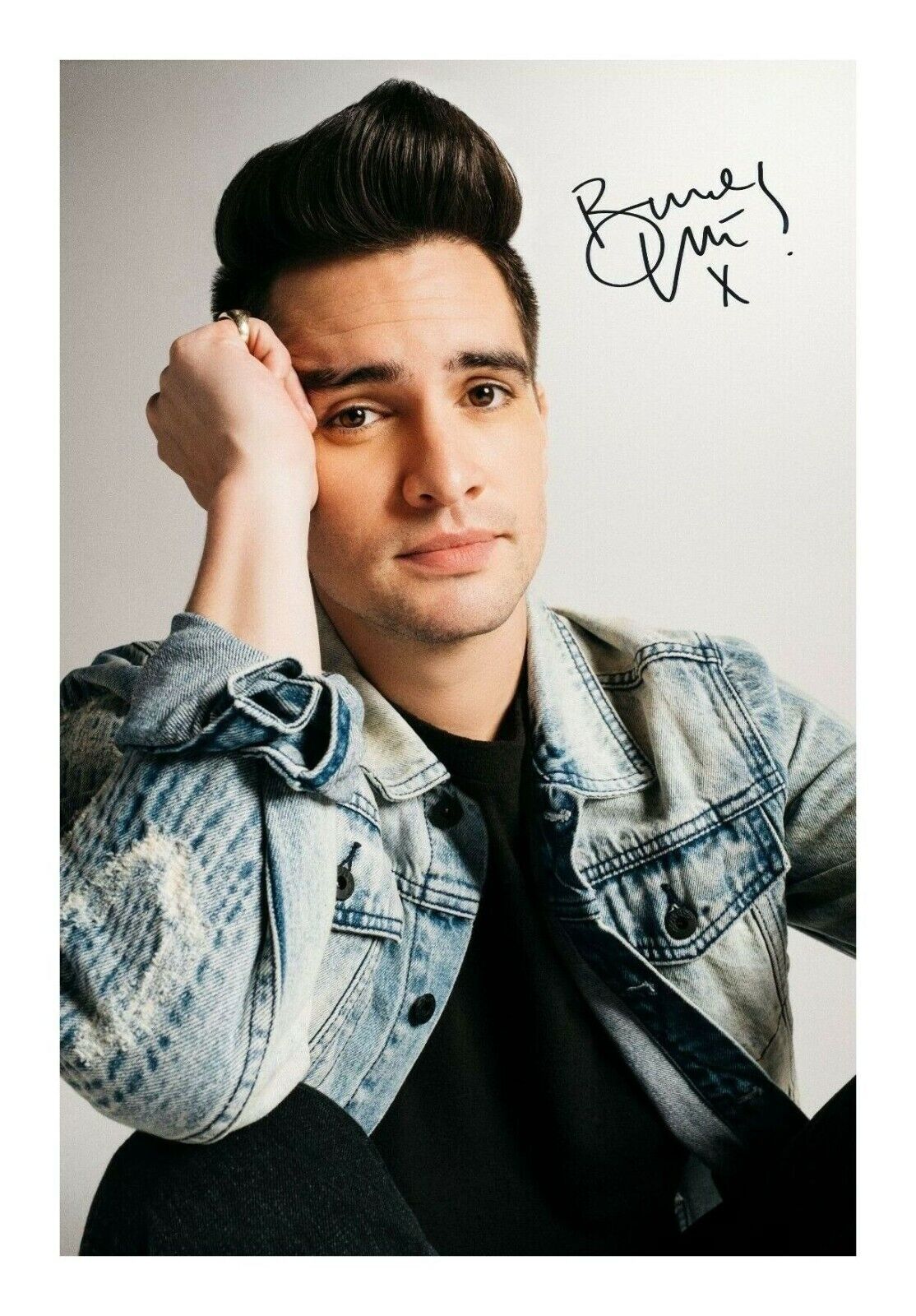 BRENDON URIE - PANIC AT THE DISCO AUTOGRAPH SIGNED PP Photo Poster painting POSTER