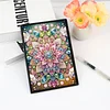 2pcs Flowers Partial DIY 50 Pages A5 Diamond Painting Notebook for Study Home