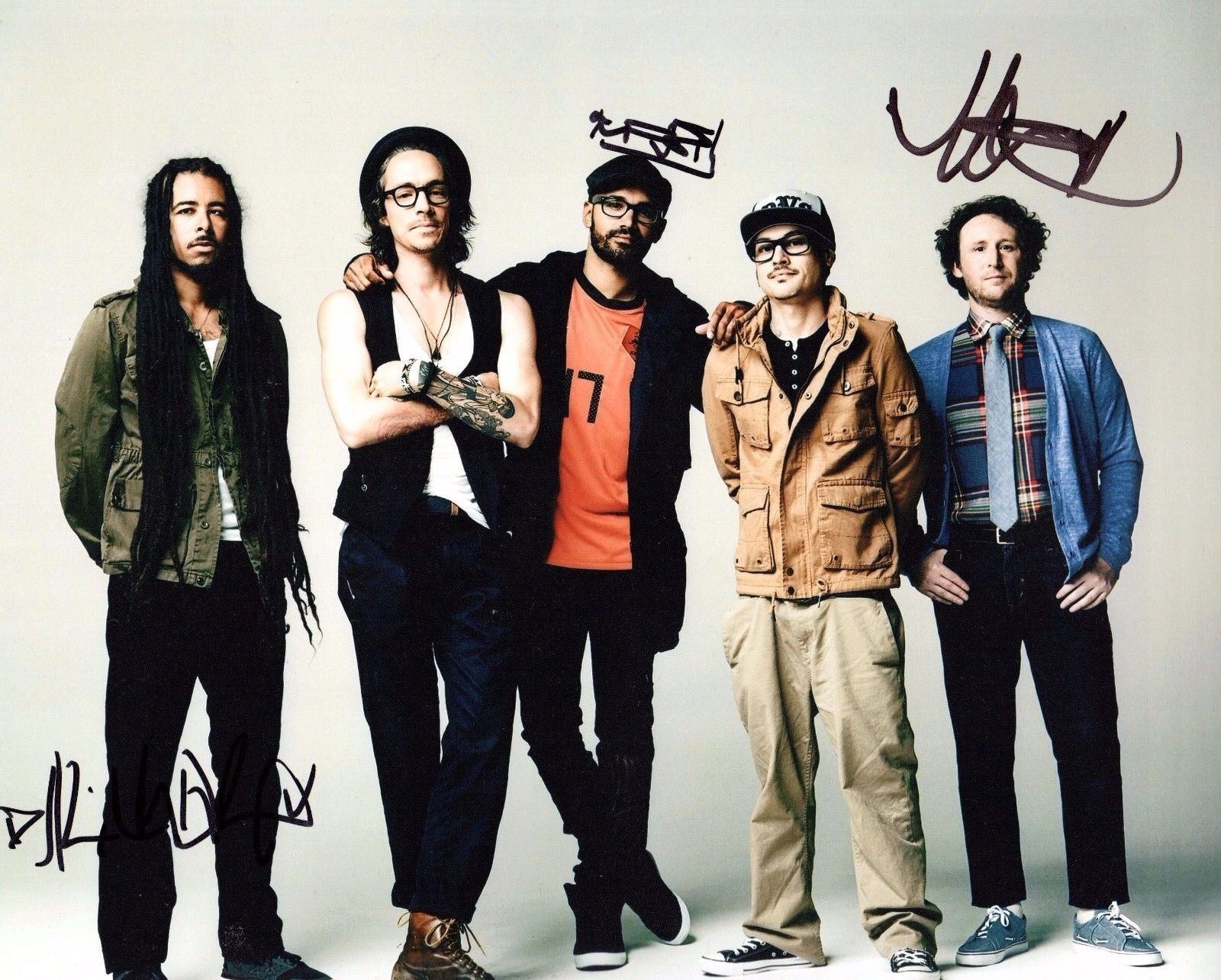 GFA Mike Einziger x3 Band * INCUBUS * Signed Autograph 8x10 Photo Poster painting LA1 COA