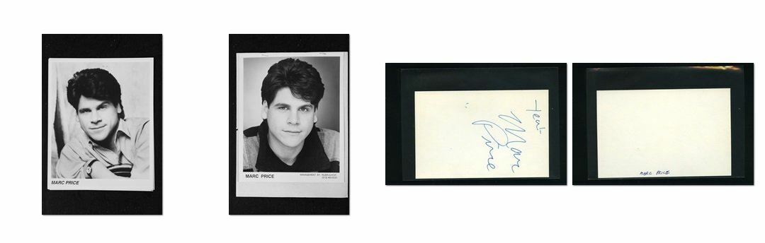 Marc Price - Signed Autograph and Headshot Photo Poster painting set - Family Ties