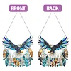 (US Local)DIY Diamond Painting Art Pendant Window Hanging Eagle Dream Catcher