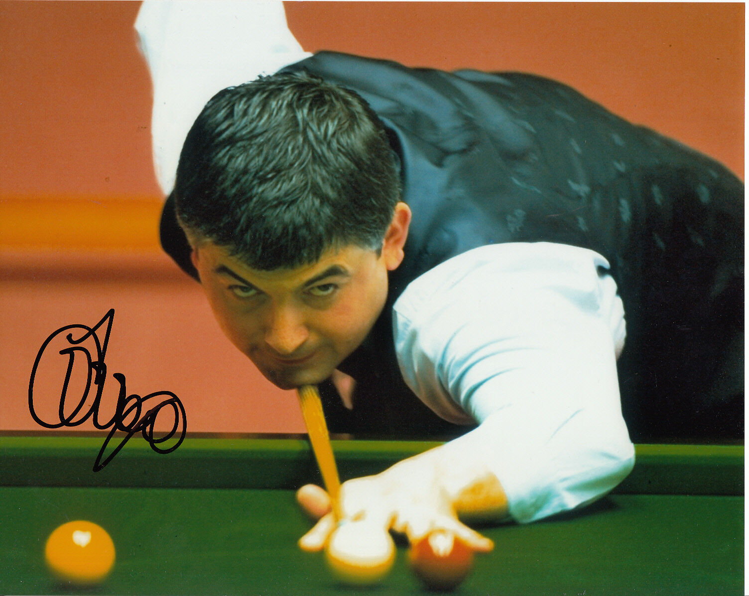 John Parrott Hand Signed Photo Poster painting 10x8 Snooker Champion 1.