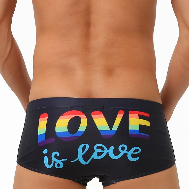 BrosWear LOVE IS LOVE Elasticity Big With Cups Swim Shorts