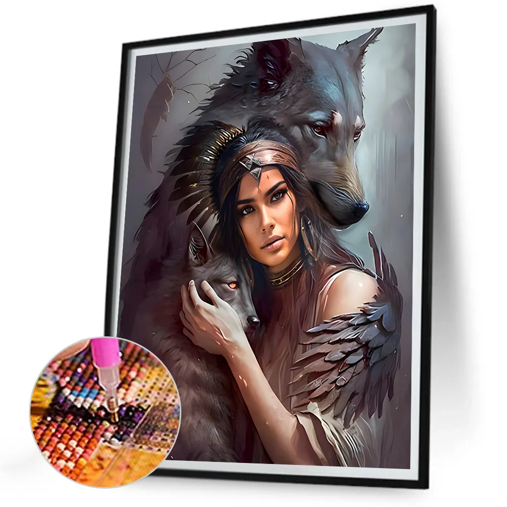 Diamond Painting - Full Round Drill - Woman(Canvas|30*40cm)