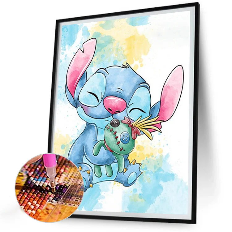 Stitch And Angel Characters - Diamond Paintings 