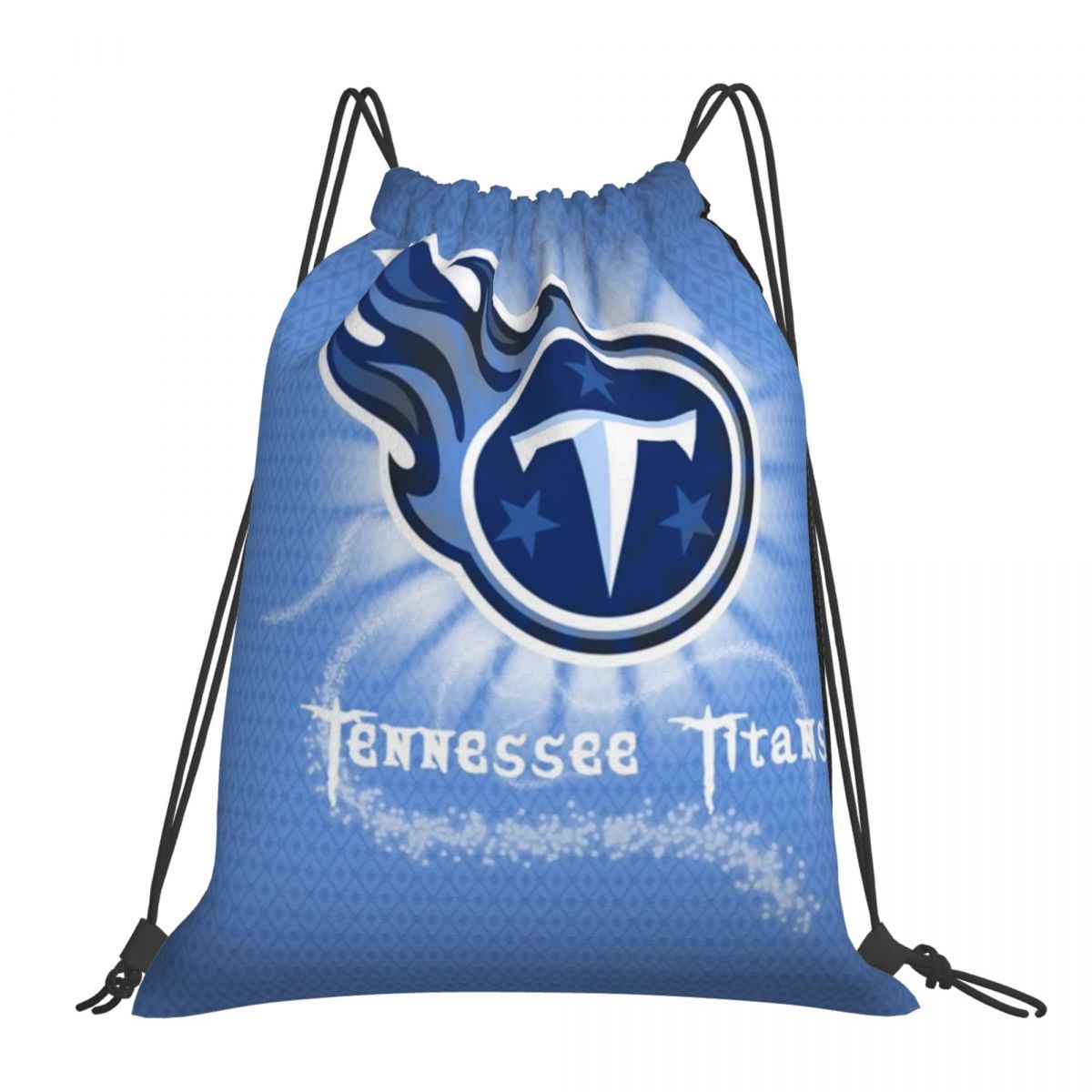 Tennessee Titans Digital Art Unisex Drawstring Backpack Bag Travel Sackpack