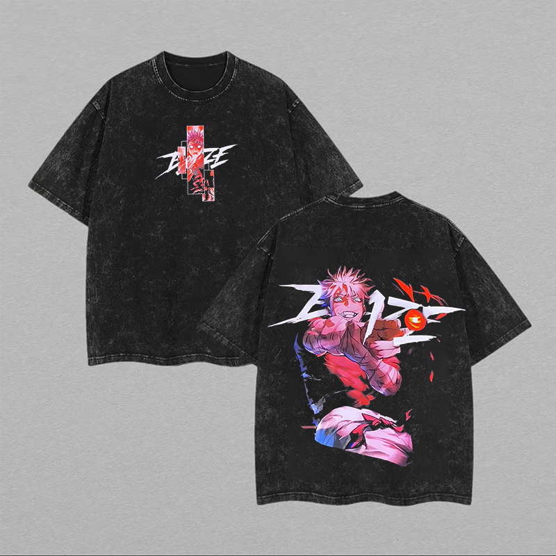 Gojo Satoru Jujutsu Kaisen Printed Unisex Washed T-Shirt