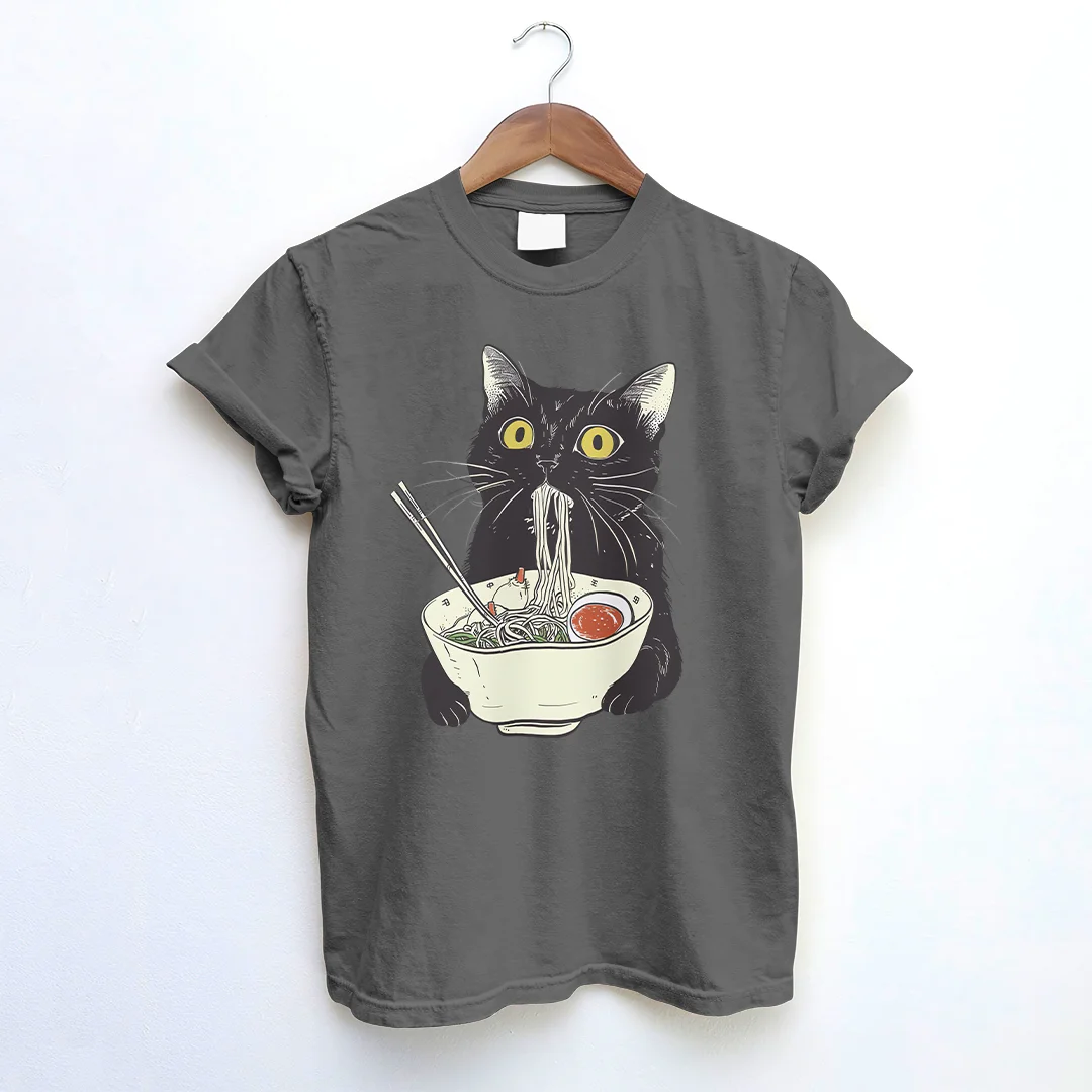 Kawaii Ramen Cat T-shirt
