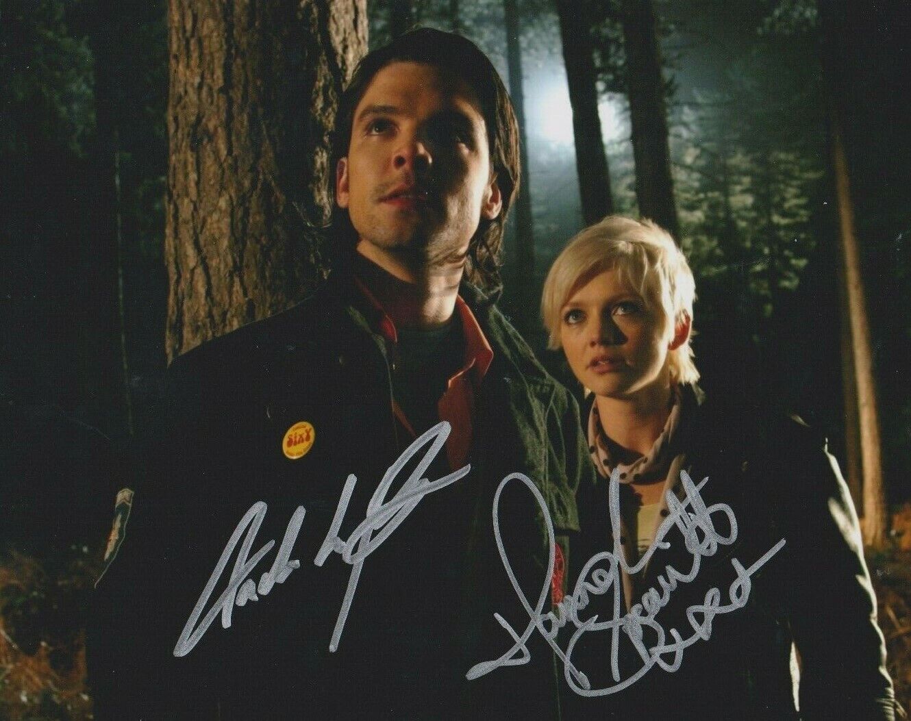 Hannah Spearritt / Andrew Lee Potts **HAND SIGNED** 8x10 Photo Poster painting ~ Primeval