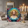 uk.everydayedeals DIY Pearl Painting With Frame - Handmade Self-Adhesive Pearls - Mermaid(25*25cm)