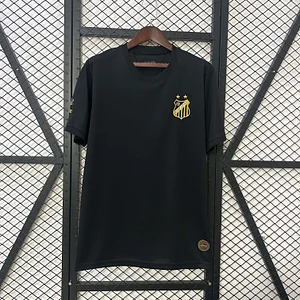 2025/2026 Santos Commemorative Edition Black Football Shirt 1:1 Thai Quality