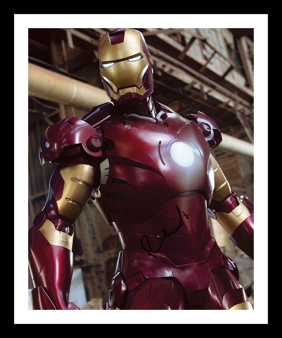 Robert Downey Jr - Iron Man Autographed Signed & Framed Photo Poster painting