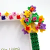 Bouquet DIY Building Block Photo Frame Kit,Creative Handmade Assembled Photo Frame Handmade Craft Gift Home Tabletop Display Decor