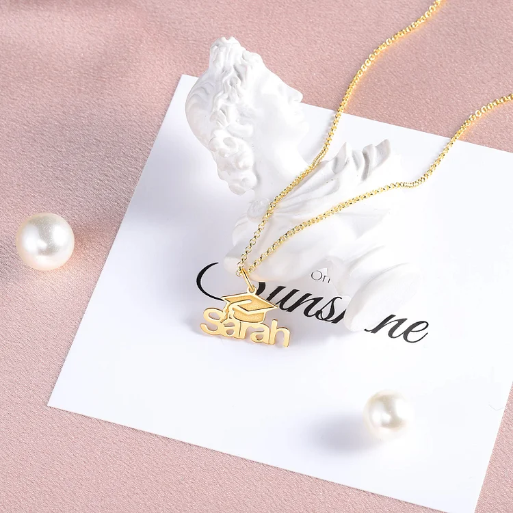 Personalized Graduation Necklace Custom 1 Name Necklace Gift For Women