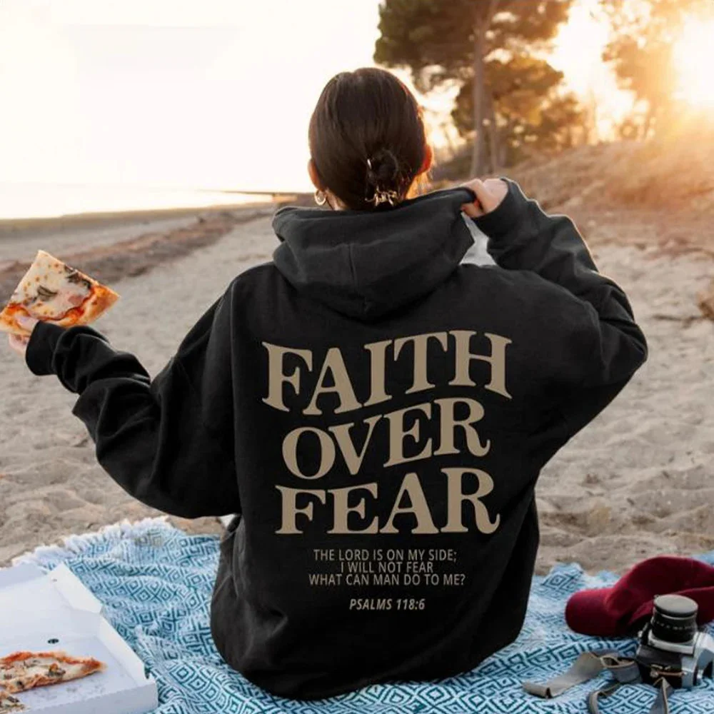 "Faith over Fear" Christian Hoodie