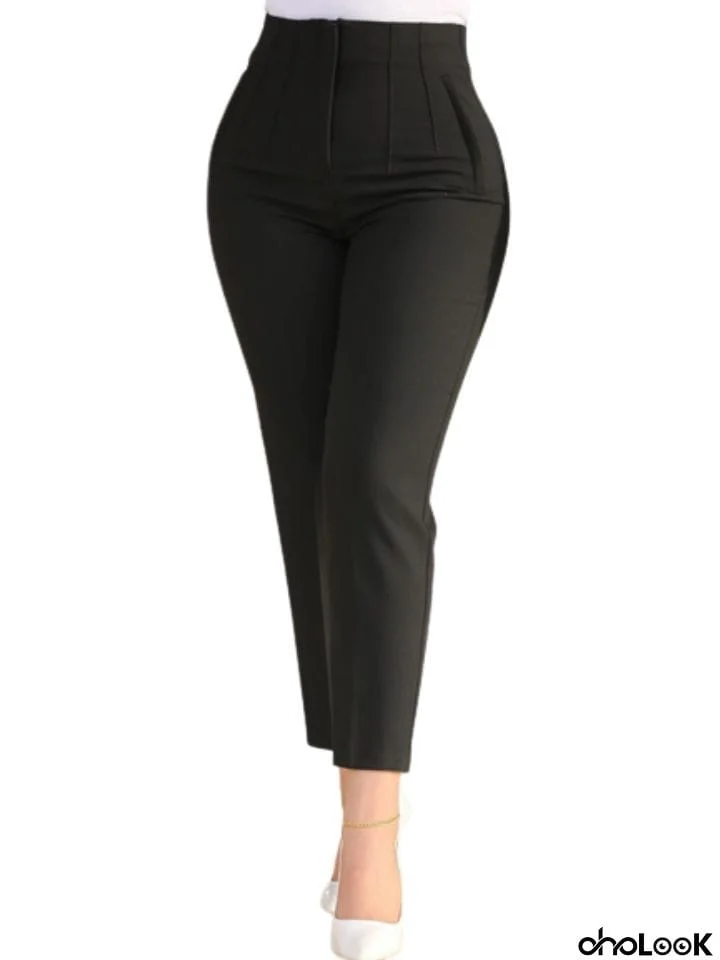 Office Ladies Fashion High Waist Stretchy Pencil Pants