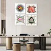 4pcs Diamond Painting -DIY Round Drill Mmandala Bouquet