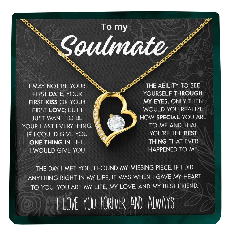 For Love - I Love You Forever And Always Heart Necklace