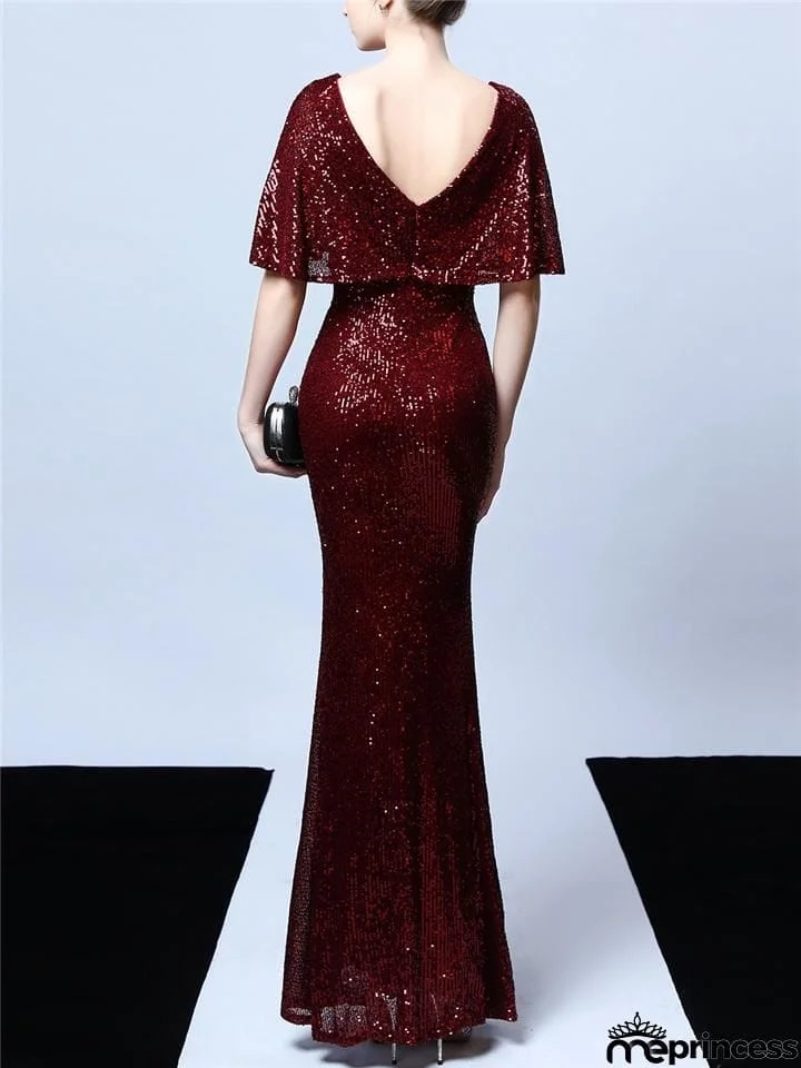 Stunning Sequined Illusion Neckline Mother of the Groom Dresses