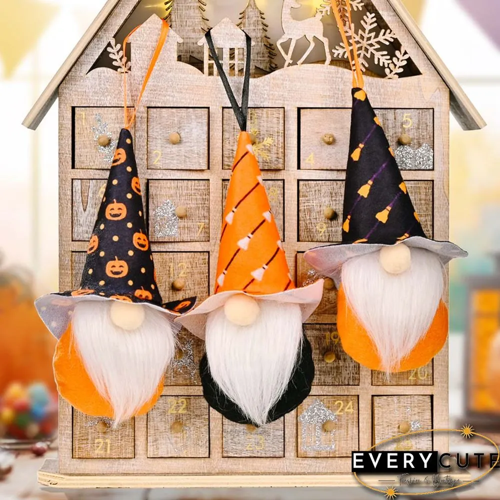 Plush Gnome Hanging Ornaments For Halloween Decoration