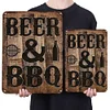 BEER & BBQ - Vintage Metal Signs - 20*30cm/30*40cm - Warning