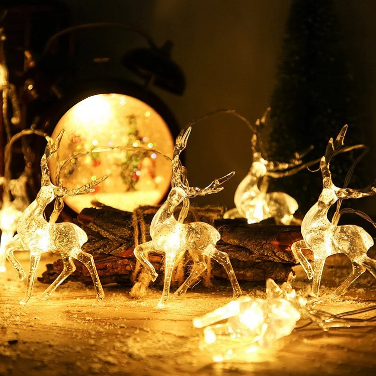 Reindeer LED String Lights