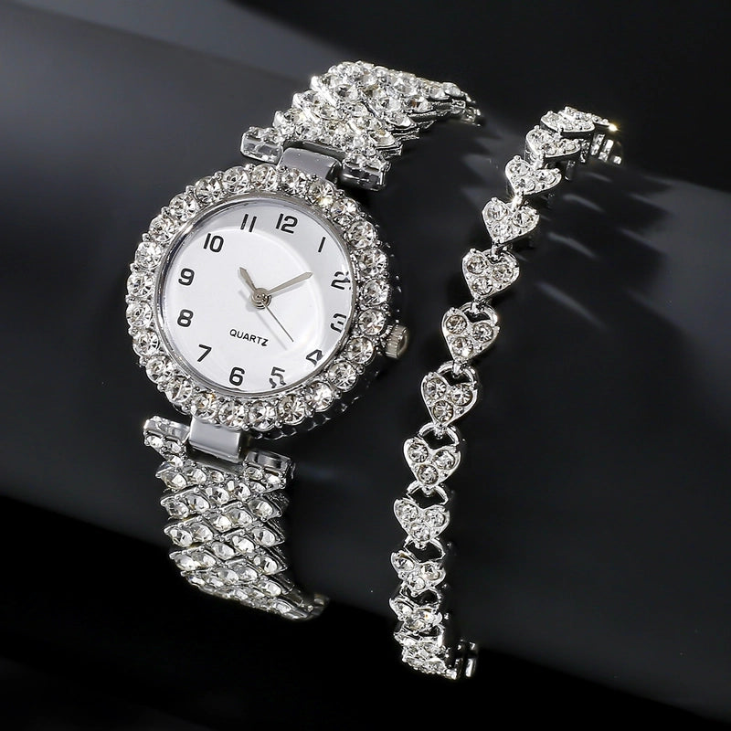 Popular Fashion Digital Diamond Women’s Watch Women’s Watch Quartz Watch Bracelet Women’s Watch Manufacturer In Stock