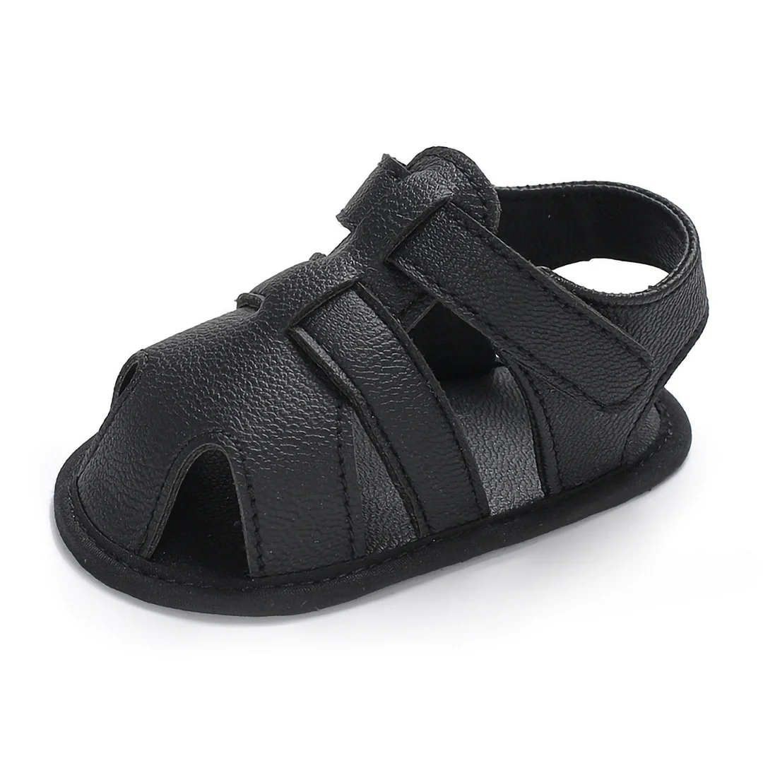 Letclo™ 2021 Summer New Leather Baby Boy Girl Velcro First Walkers Baby Shoes letclo Letclo