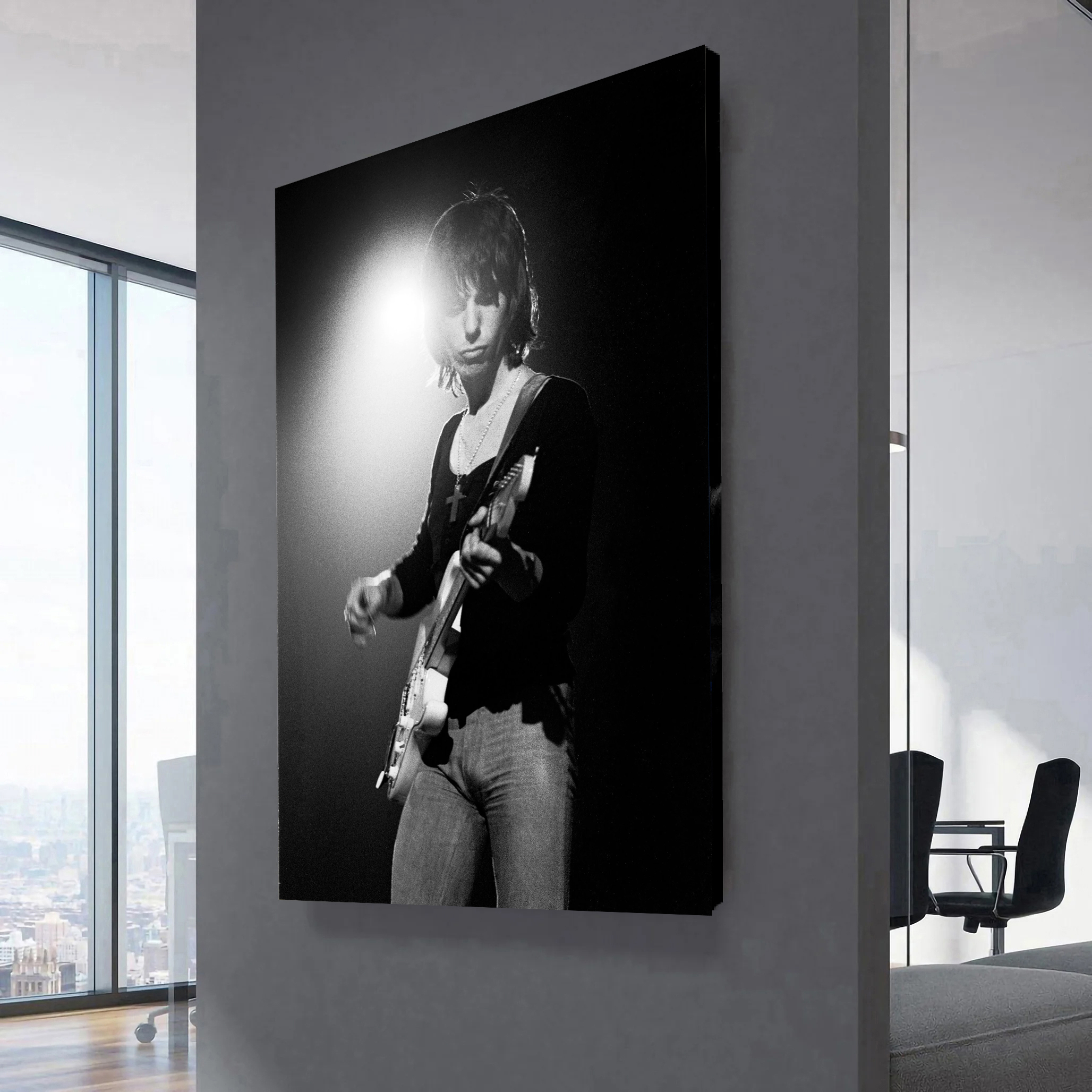  Jeff Beck Performs In Amsterdam 1972 Canvas Wall Art 