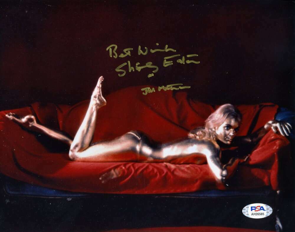 Shirley Eaton PSA DNA Cert Signed 8x10 Goldfinger Photo Poster painting Autograph