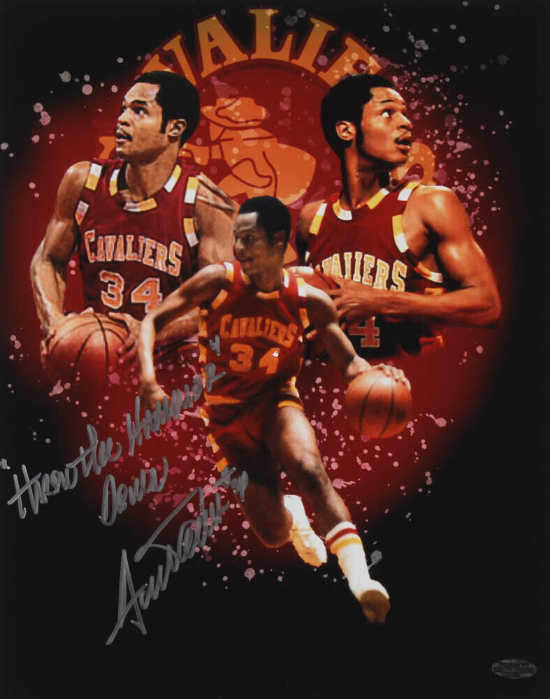 Austin Carr Signed and Inscribed Cavaliers11x14 Photo Poster painting (Playball Ink Hologram)NBA