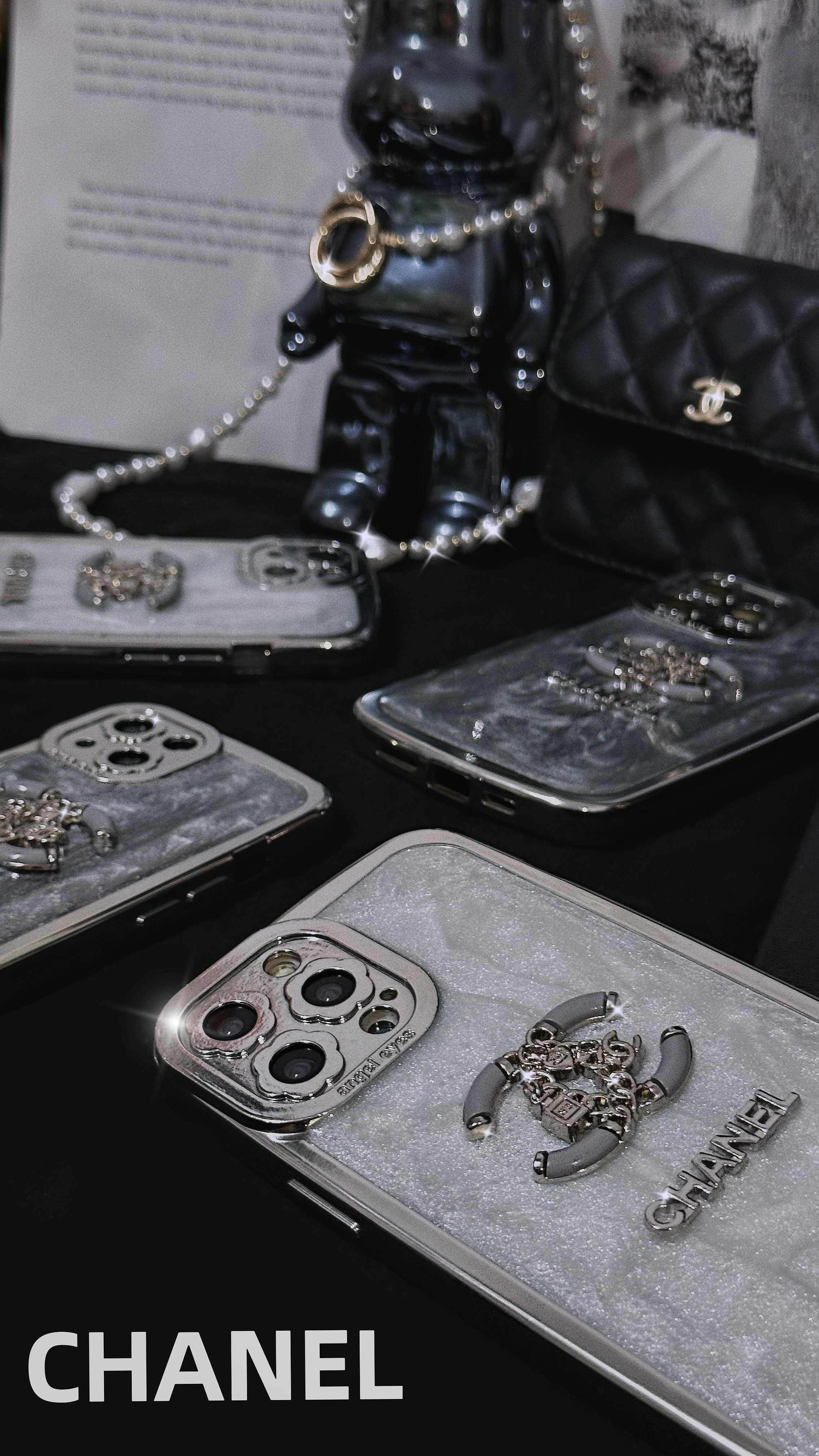 Luxurious Chanel Electroplated Mobile iPhone Case Protective Cover