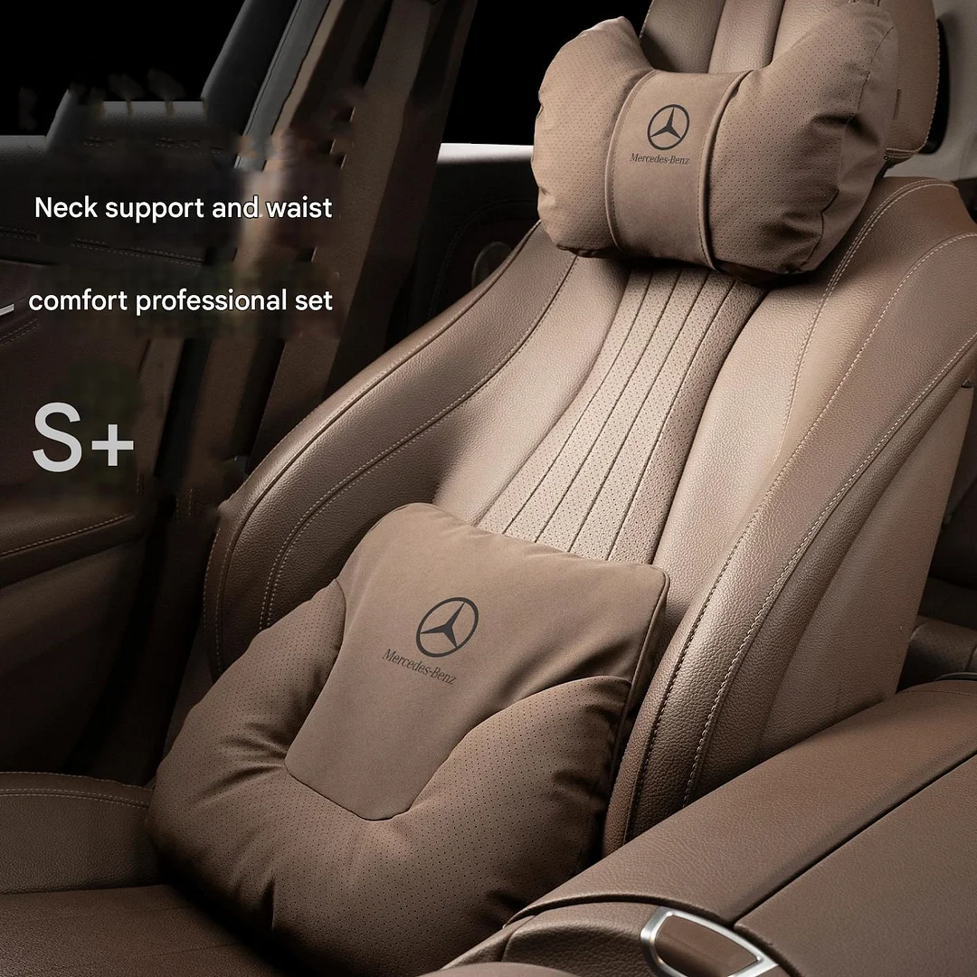 🔥Hot sale🔥Car high-end 6D ergonomic design lumbar headrest set